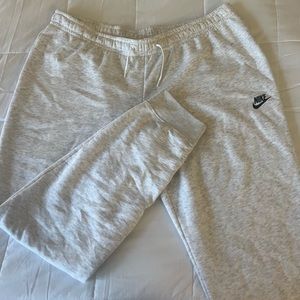 Nike, size XXL, light gray joggers.
